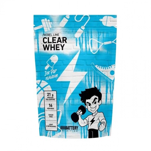 BATTERY REBEL CLEAR WHEY, 400g, Ice Pop