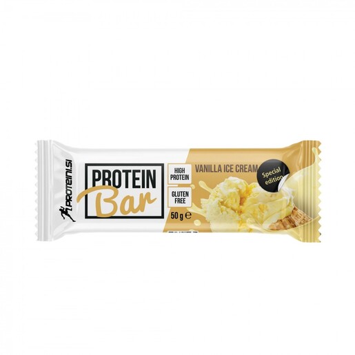 Proteini.si Protein Bar - proteinska čokoladica – Sladoled vanilija, 50g