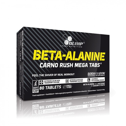 OLIMP Beta-Alanine Carno Rush – tablete za izdržljivost i snagu, 80 kom