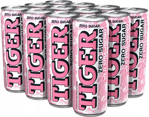 Energetsko piće, Tiger bez šećera – šumska jagoda, 250 ml