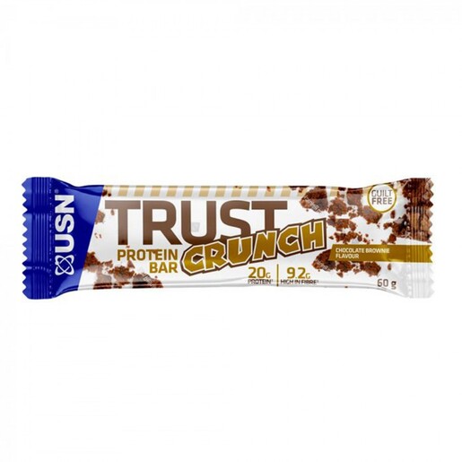 USN TRUST CRUNCH BAR, 60g, Fudge Brownie