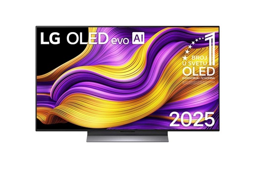 LG OLED evo televizor OLED48G53LS, 48" 4K Ultra HD, Smart TV 2025, webOS 25, Dolby Vision/HDR10/HLG, 144Hz VRR, α11 AI procesor 4K Gen2, Dolby Atmos, 40W, Crni