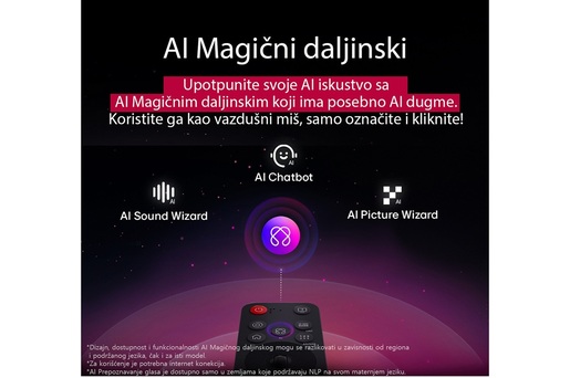 LG OLED evo televizor OLED48G53LS, 48" 4K Ultra HD, Smart TV 2025, webOS 25, Dolby Vision/HDR10/HLG, 144Hz VRR, α11 AI procesor 4K Gen2, Dolby Atmos, 40W, Crni