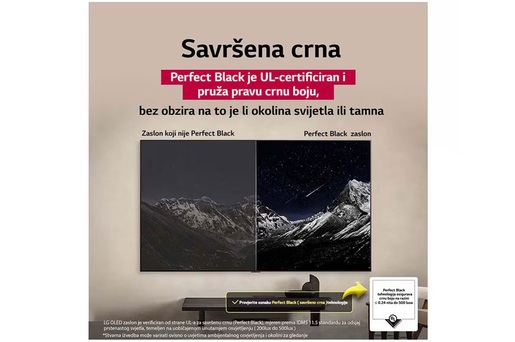 LG OLED evo televizor OLED42C51LA, 42" 4K Ultra HD, Smart TV 2025, webOS 25, Dolby Vision/HDR10/HLG, 144Hz VRR, α9 AI procesor 4K Gen8, Dolby Atmos, Crni