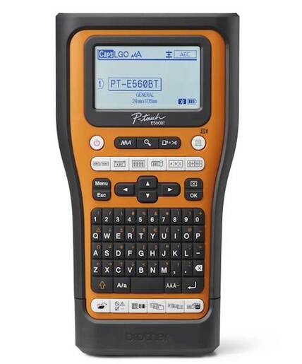 BROTHER printer za naljepnice PT-E560BTVP narandžasti