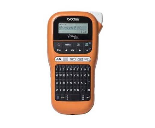 BROTHER printer za naljepnice PT-E110VP narandžasti