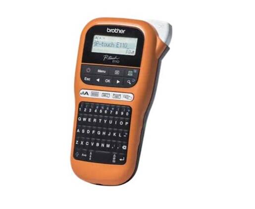 BROTHER printer za naljepnice PT-E110VP narandžasti
