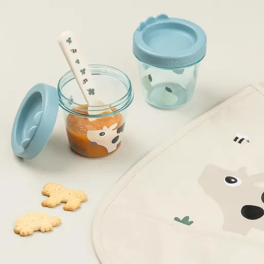 Done by Deer posudice za pohranu hrane (2kom) - Tiny farm Blue