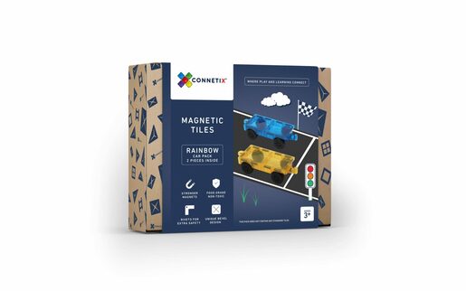 Connetix Tiles Rainbow Car set (2 kom) / CT-R-00002-CA
