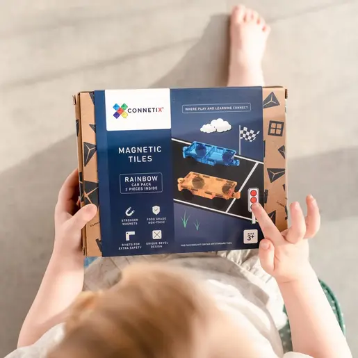 Connetix Tiles Rainbow Car set (2 kom) / CT-R-00002-CA