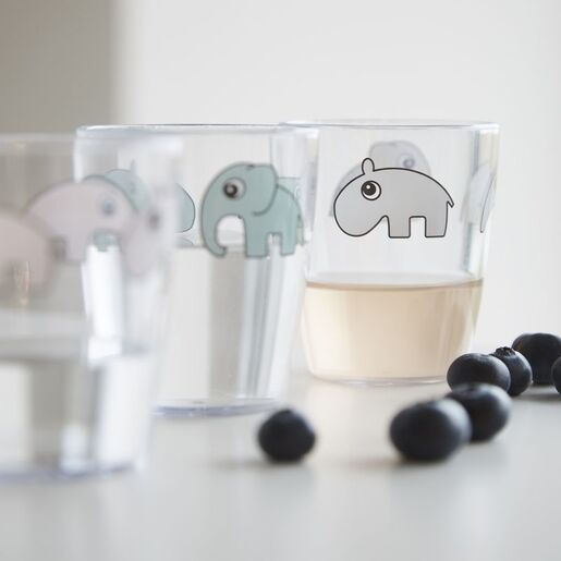 Done by Deer Set Yummy mini čaša - Happy clouds Papaya