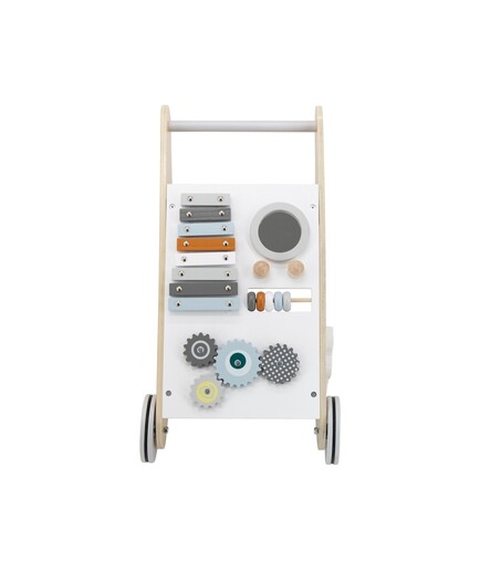 Tryco Drvena aktivnosna guralica sa Montessori tablom - White