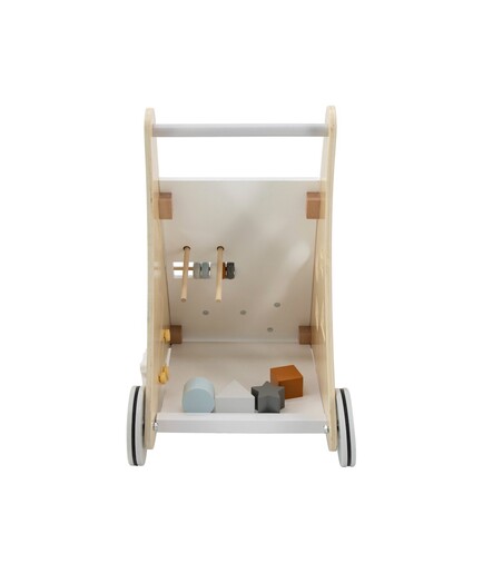 Tryco Drvena aktivnosna guralica sa Montessori tablom - White