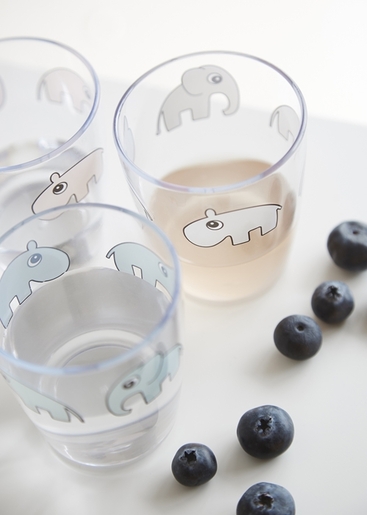 Done by Deer Set Yummy mini čaša - Happy clouds Green