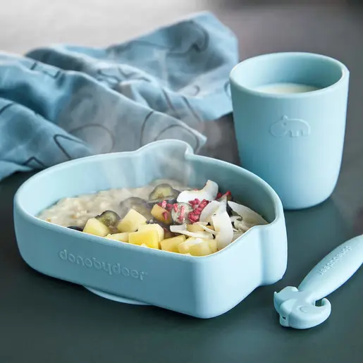 Done by Deer Silikonski podmetač - Confetti Blue