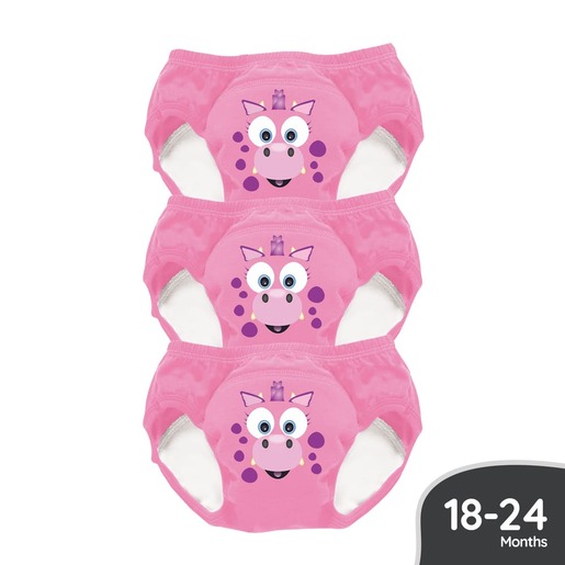 My Little Training Pants - Pink Dragon - 3kom - 18-24m