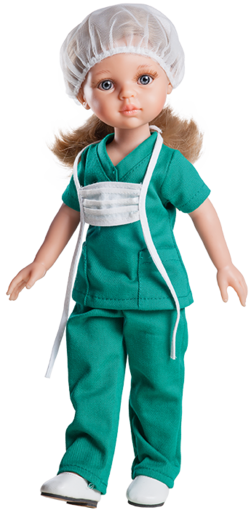 Paola Reina lutka - Carla Enfermera, Amiga Profesion 32cm