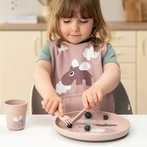 Done by Deer Dječiji escajg Foodie (kašika, viljuška, nož) - Happy dots Powder