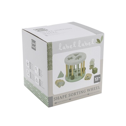 Label Label točak za sortiranje oblika - Olive Green