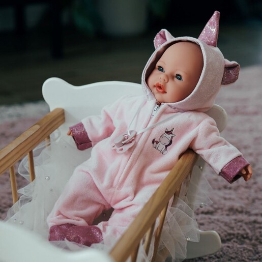 Antonio Juan lutka Bimba u mekanom kostimu jednoroga 37 cm