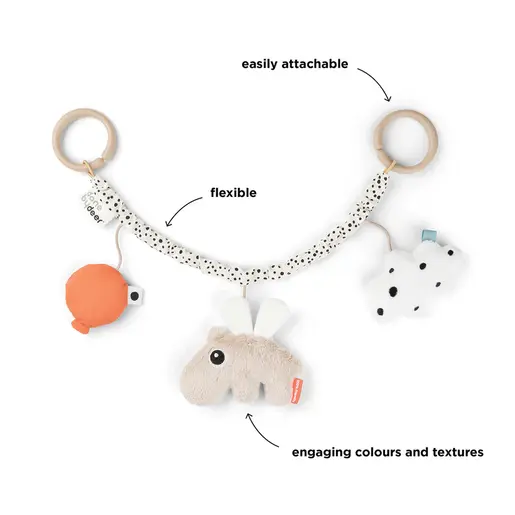 Done by Deer Igračka za kolica – Happy clouds Sand