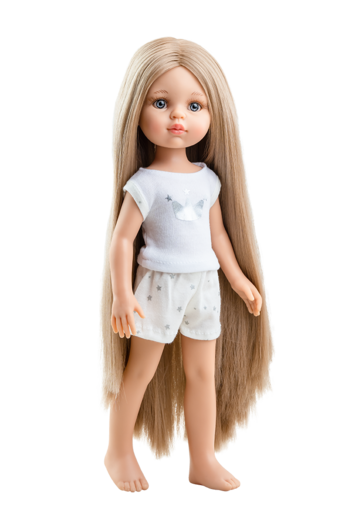 Paola Reina lutka - Carla duga kosa, Amiga Pyjama 32cm
