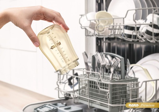 Neno Mio2 Bočica sa slamkom i ručkama 280ml - Cream