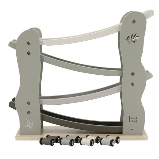 Label Label Drvena trkača staza – Car slider Olive Green