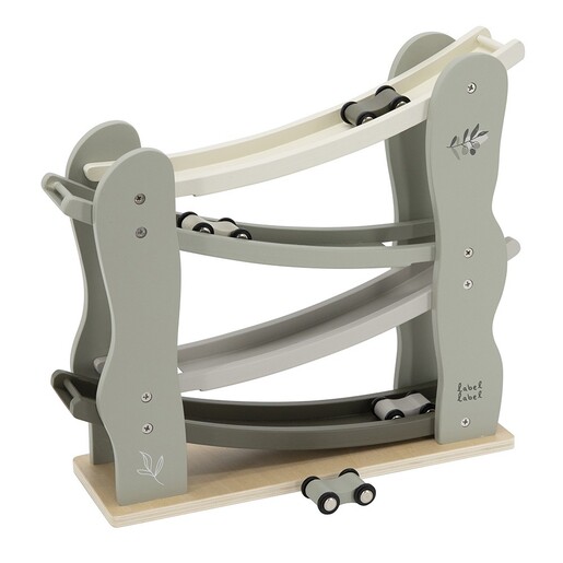 Label Label Drvena trkača staza – Car slider Olive Green