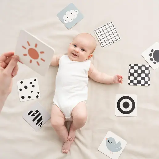 Done by Deer Kontrasne kartice za razvoj vida kod beba - 10 komada - Deer friends