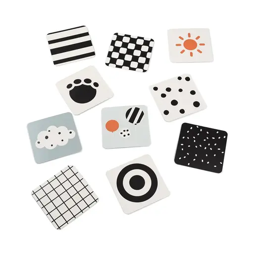 Done by Deer Kontrasne kartice za razvoj vida kod beba - 10 komada - Deer friends