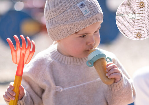 Neno Gusto – 2u1 Silikonska kašikica i cucla za voće i kašice