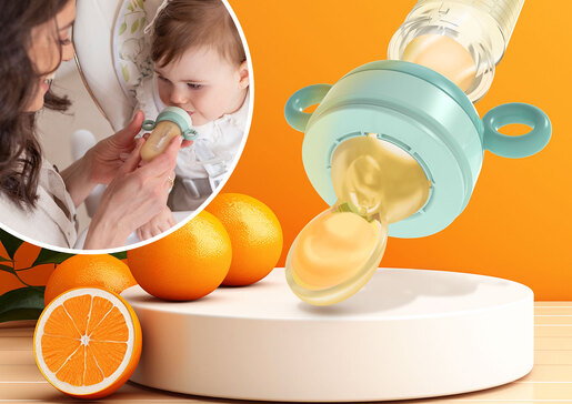 Neno Gusto – 2u1 Silikonska kašikica i cucla za voće i kašice