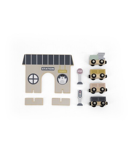 Tryco Drveni željeznički set - vozić