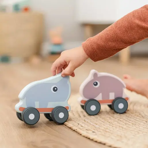 Done by Deer Drveni točkasti prijatelj - Nozzo Blue