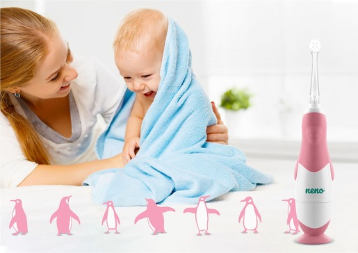 Neno Denti – Električna četkica za zube za bebe (3–36m) Pink