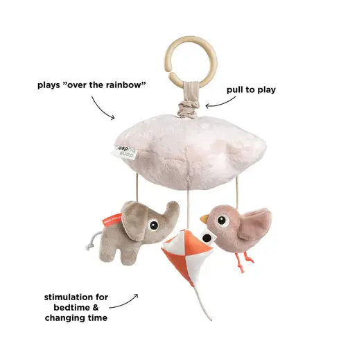 Done by Deer Muzički vrtuljak za krevetić - Playground powder