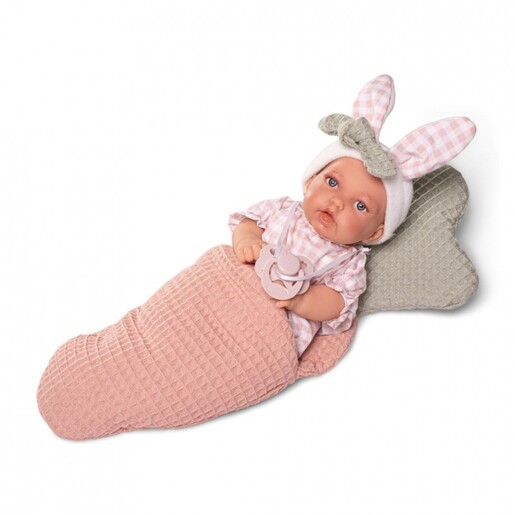 Antonio Juan lutka Petit s vrećicom za spavanje motiva mrkvice 27 cm