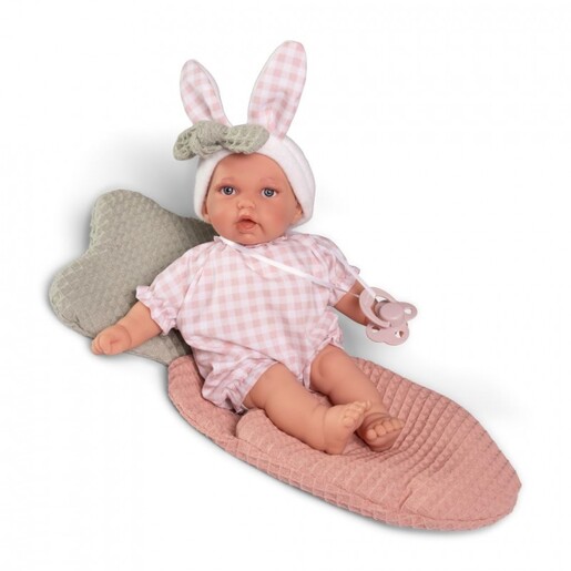 Antonio Juan lutka Petit s vrećicom za spavanje motiva mrkvice 27 cm