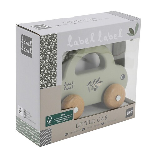Label Label Drveni autić - Olive Green