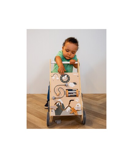 Tryco Drvena guralica sa Montessori tablom - Natural