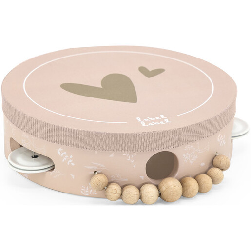 Label Label Drveni tamburin - Pink