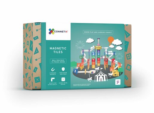 Connetix Tiles - Rainbow Ball Run set (92 kom)