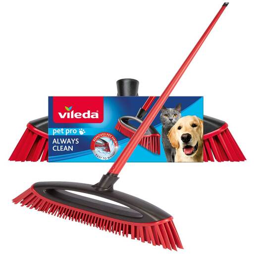 Vileda Pet Pro always clean gumena metla s teleskopskom drškom