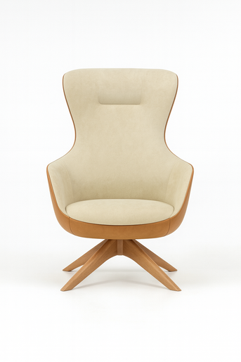 Queen Bombay lounge stolica L21 - bež/oker