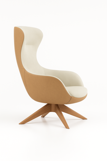 Queen Bombay lounge stolica L21 - bež/oker