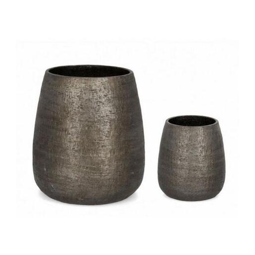 BIZZOTTO saksije Emei set 2/1 sive 0790743 (set)