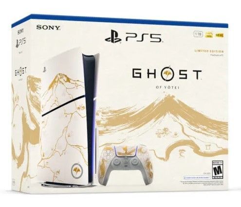 PlayStation 5 Standard Edition Ghost of Yotei Gold Limited Edition Bundle
