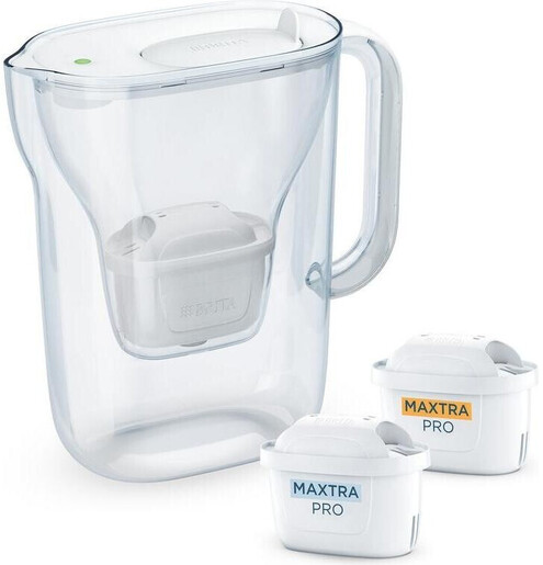 Brita Style Essential bokal za filtriranje vode 2,4 l bijeli + 2 GRATIS filtera