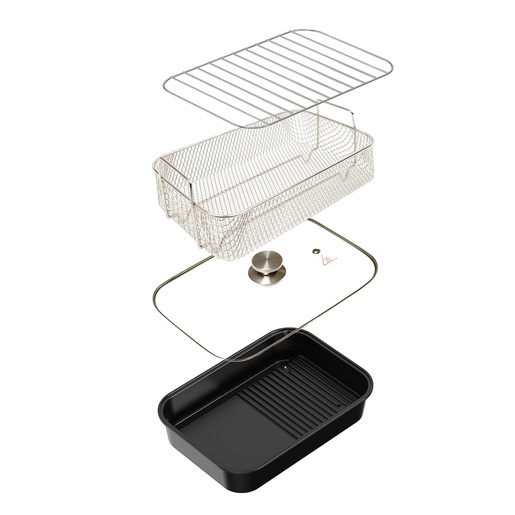 ELIT 12u1 grill i friteza na vrući zrak GrillFry360 PRO, 1750 W